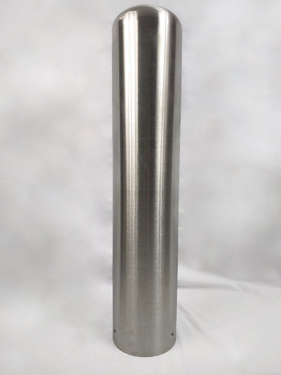 6" x 36" Stainless Steel Bollard Cover